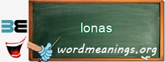 WordMeaning blackboard for lonas